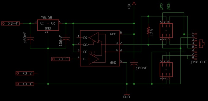 E68XTODMX Schematic